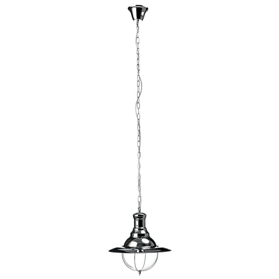 Read more about Cremon industrial revolution pendant light in chrome