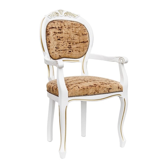 Photo of Crested spoonback carver dining chair with wooden frame