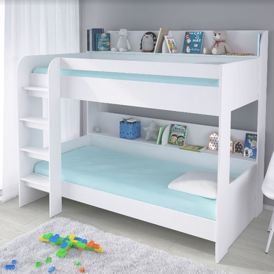 Read more about Creston contemporary bunk bed in white