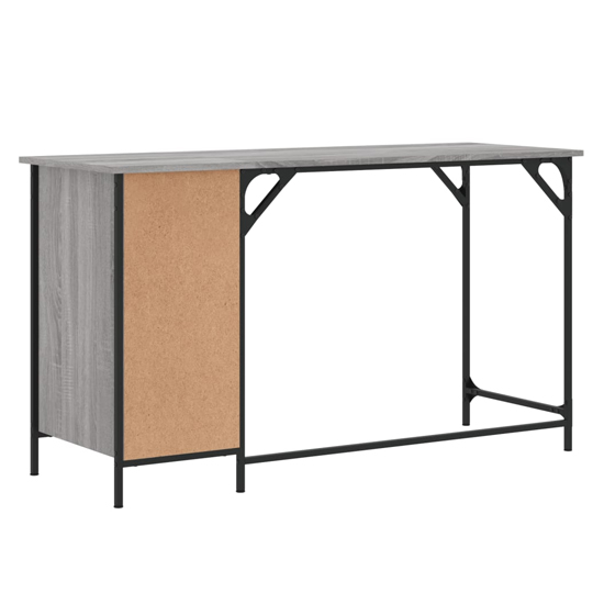 Crewe Wooden Laptop Desk With 1 Door In Grey Sonoma