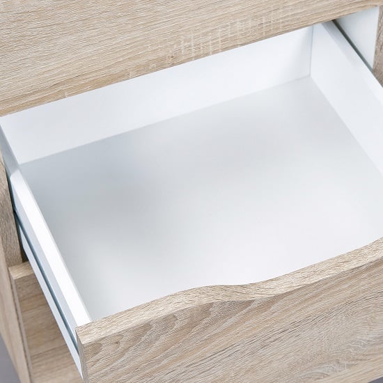 Crick Small Chest of Drawers In Sonoma Oak With 3 Drawers_3