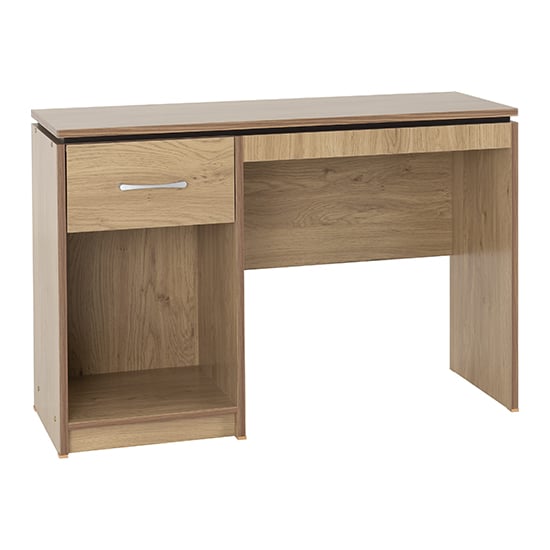Product photograph of Crieff Wooden Computer Desk In Oak Effect from Furniture in Fashion