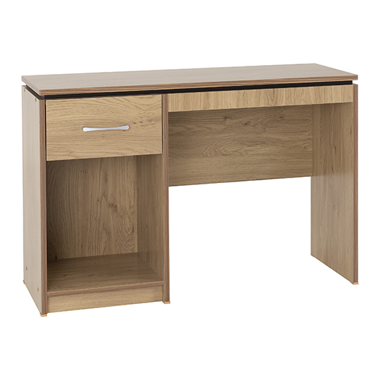 Photo of Crieff wooden computer desk in oak effect