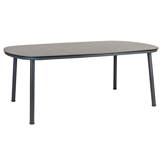 Photo of Crod outdoor 2000mm pebble wooden dining table in grey legs