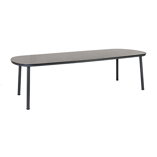 Photo of Crod outdoor 2700mm pebble wooden dining table in grey legs