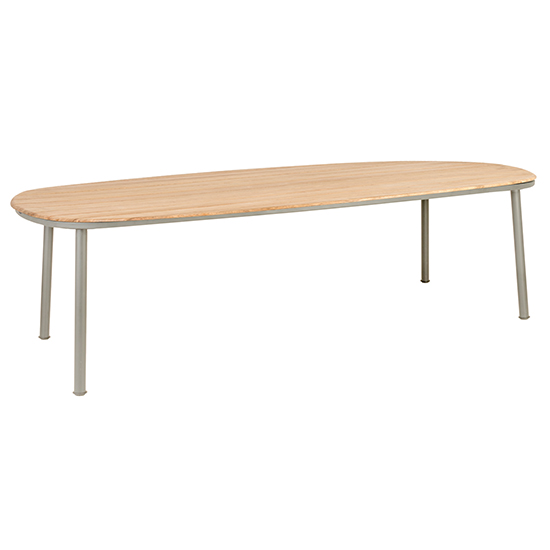 Photo of Crod outdoor 2700mm roble wooden dining table in beige legs