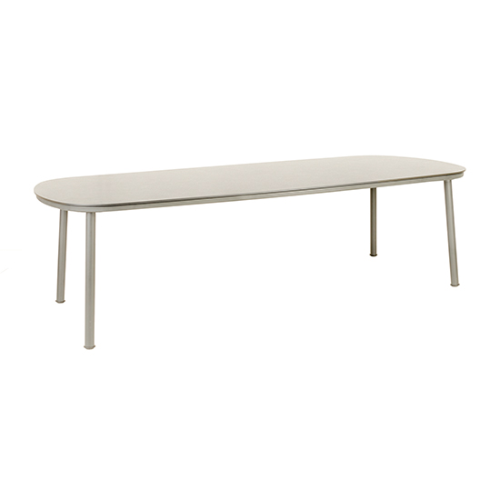 Read more about Crod outdoor 2700mm sand wooden dining table in beige legs