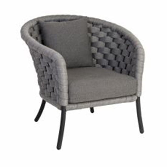 Crod Outdoor Dining Chair With Cushion In Light Grey