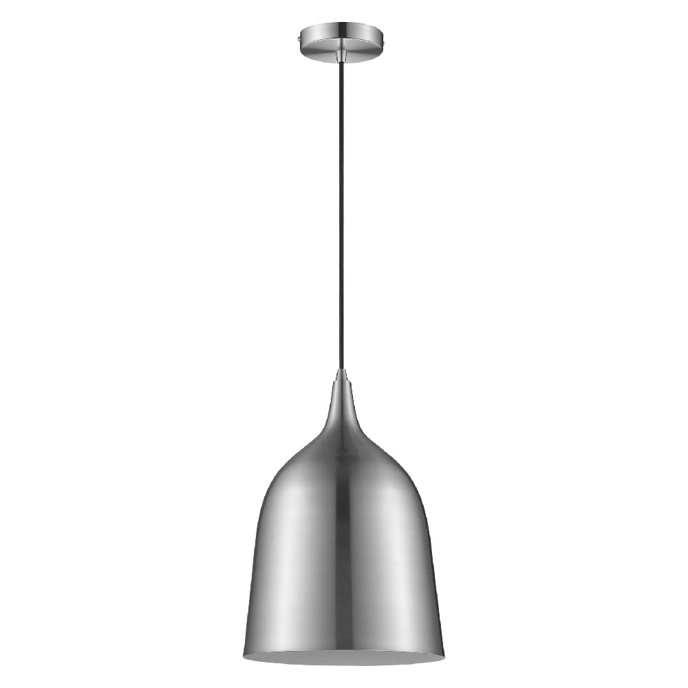 Read more about Crofton metal pendant light in satin nickel