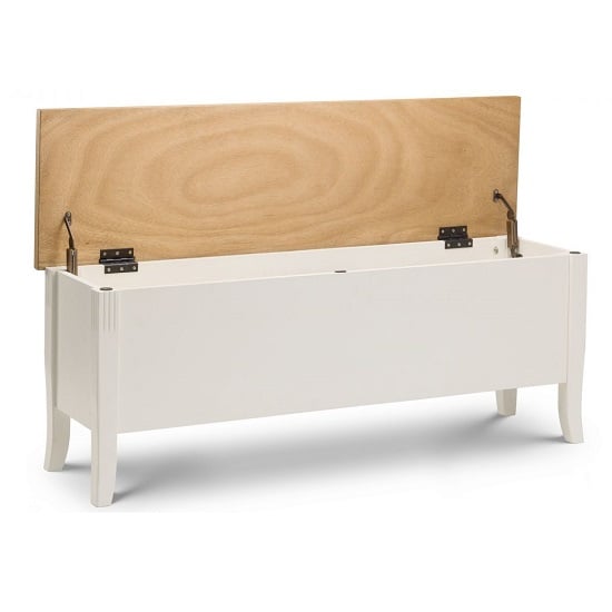 Dagan Storage Bench In Ivory Laquered With Oak Top_2