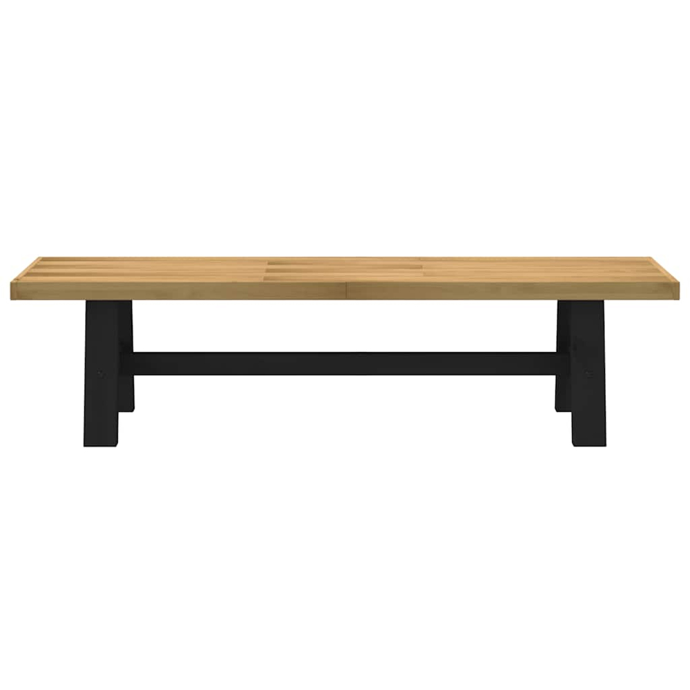 Crowley Wooden Dining Bench With A-Shaped Legs In Natural