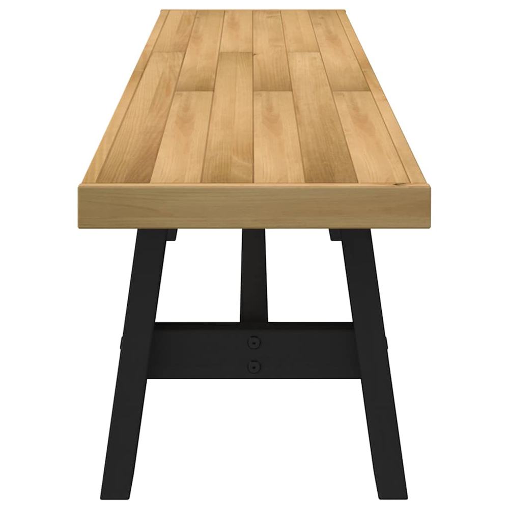 Crowley Wooden Dining Bench With A-Shaped Legs In Natural