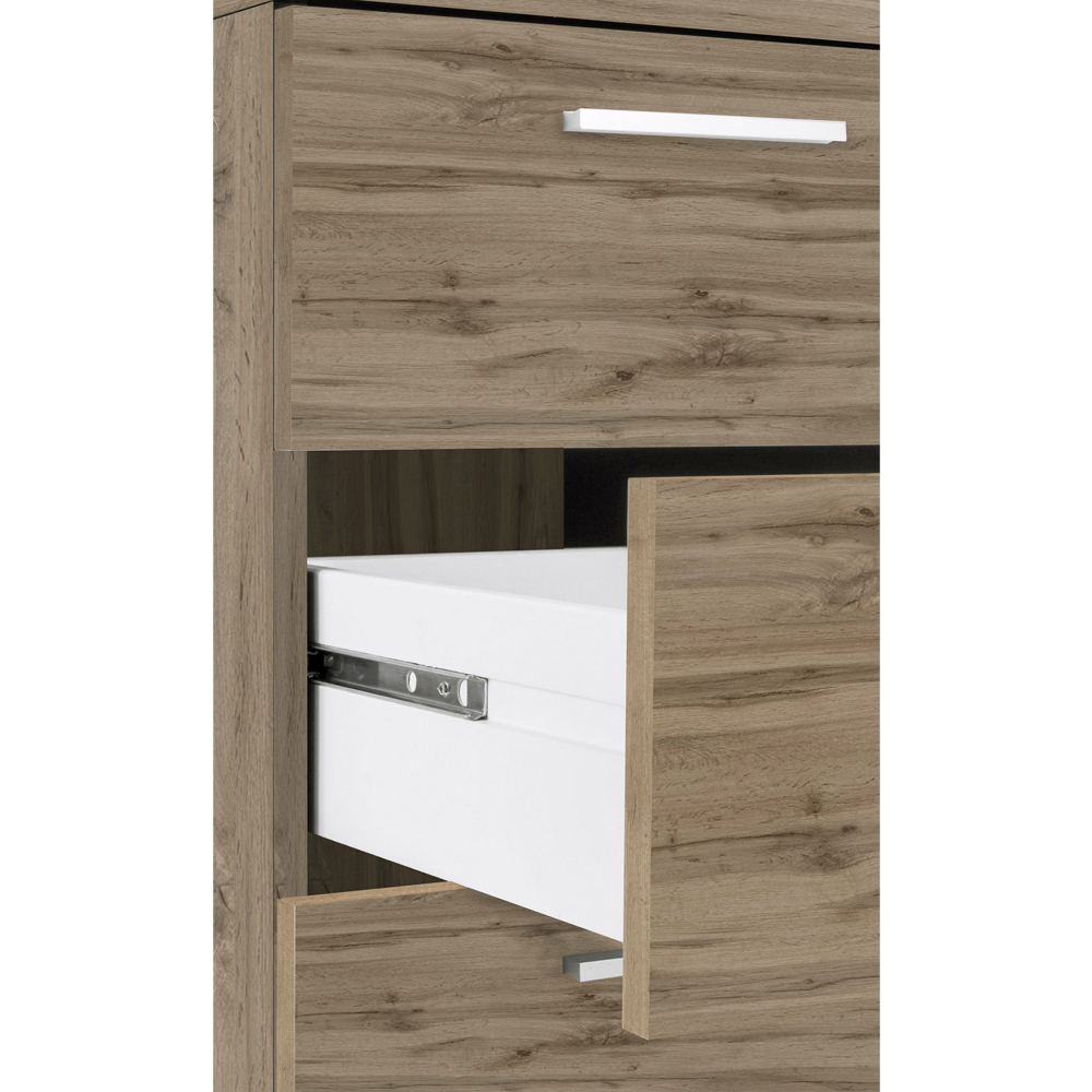 Champlin Wooden Corner Laptop Desk In Wotan Oak