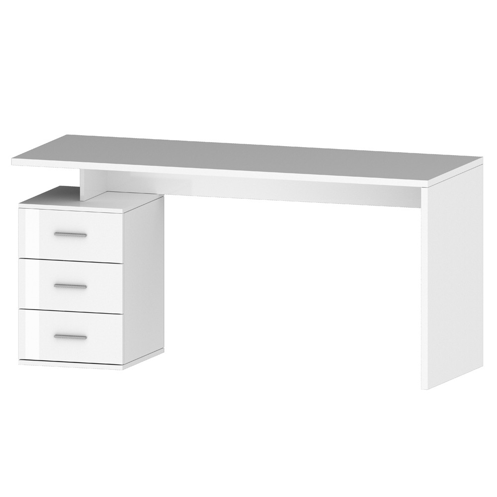 Champlin High Gloss Laptop Desk In White