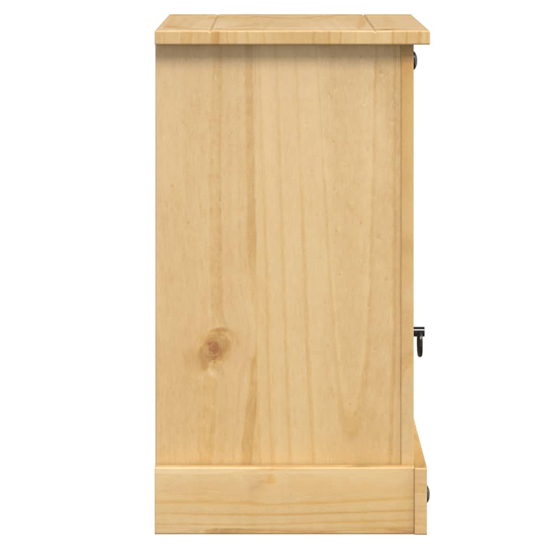 Croydon Wooden Bedside Cabinet With 1 Door 1 Drawer In Brown