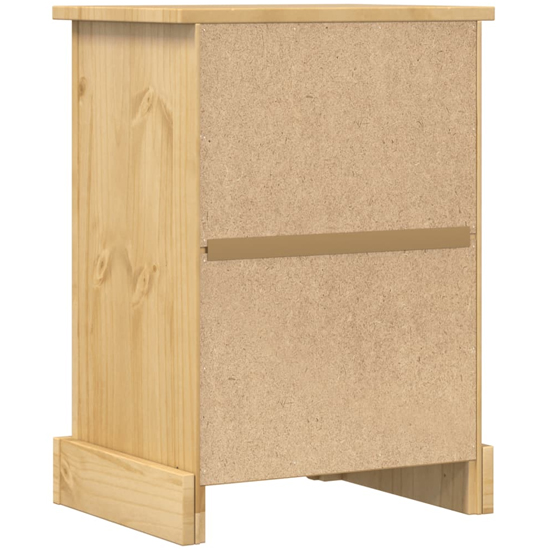 Croydon Wooden Bedside Cabinet With 1 Door 1 Drawer In Brown