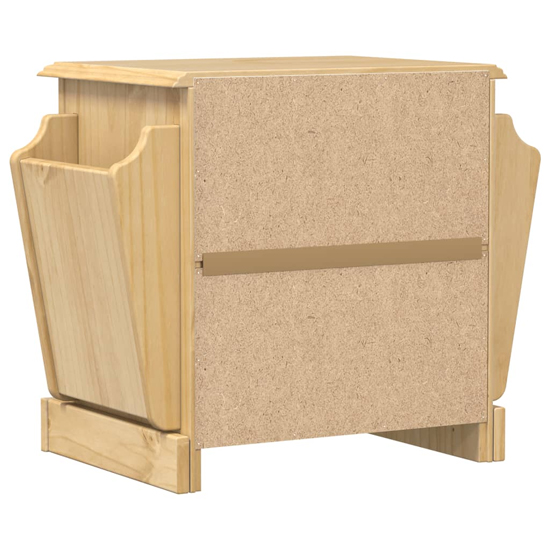 Croydon Wooden Bedside Cabinet With 1 Drawers In Brown