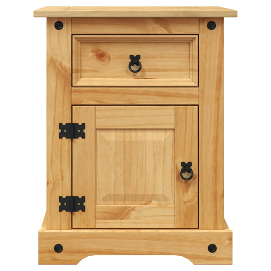 Croydon Wooden Bedside Cabinet With In Brown
