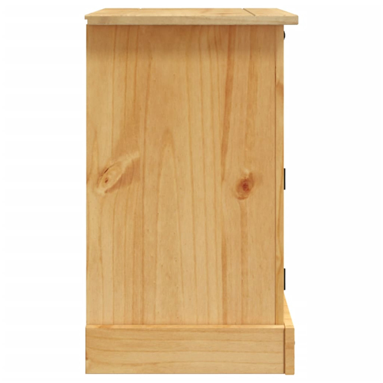 Croydon Wooden Bedside Cabinet With In Brown