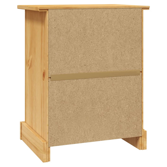 Croydon Wooden Bedside Cabinet With In Brown