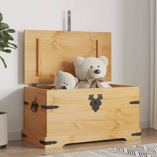 Product photograph of Croydon Wooden Blanket Box In Brown from Furniture in Fashion