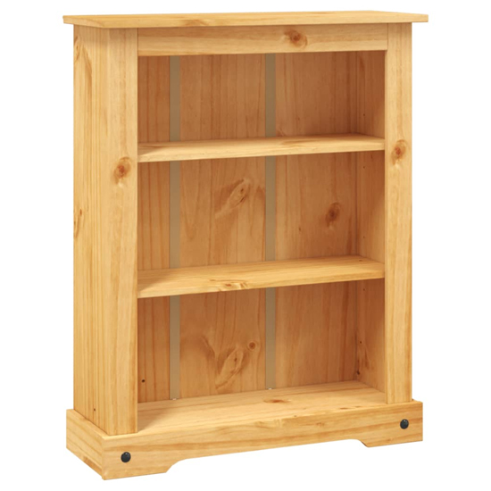 Croydon Wooden Bookcase With 3 Shelves In Brown