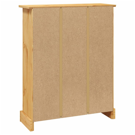 Croydon Wooden Bookcase With 3 Shelves In Brown