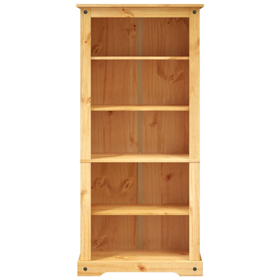 Croydon Wooden Bookcase With 5 Shelves In Brown