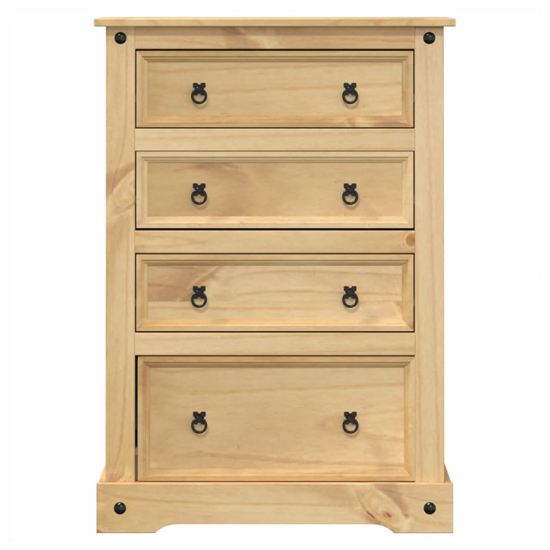 Croydon Wooden Chest Of 4 Drawers Medium In Brown