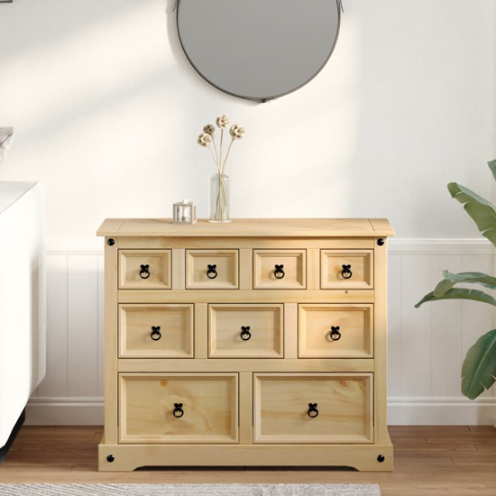 Read more about Croydon wooden chest of 9 drawers in brown