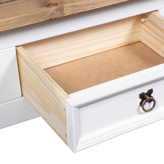 Croydon Wooden Coffee Table With 1 Drawer In White And Brown