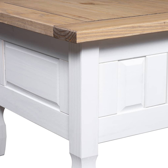 Croydon Wooden Coffee Table With 1 Drawer In White And Brown