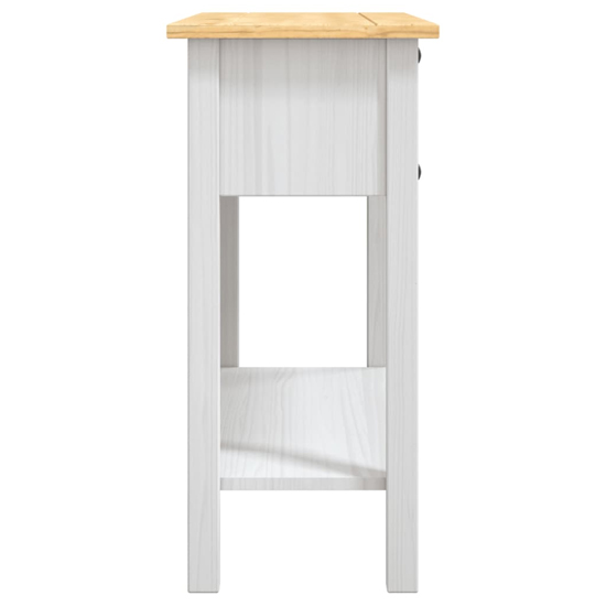 Croydon Wooden Console Table With 1 Shelf In White And Brown