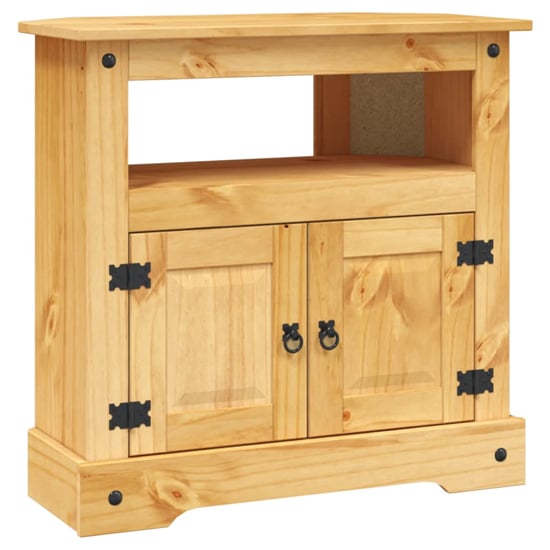 Read more about Croydon wooden console table with 2 drawer in brown