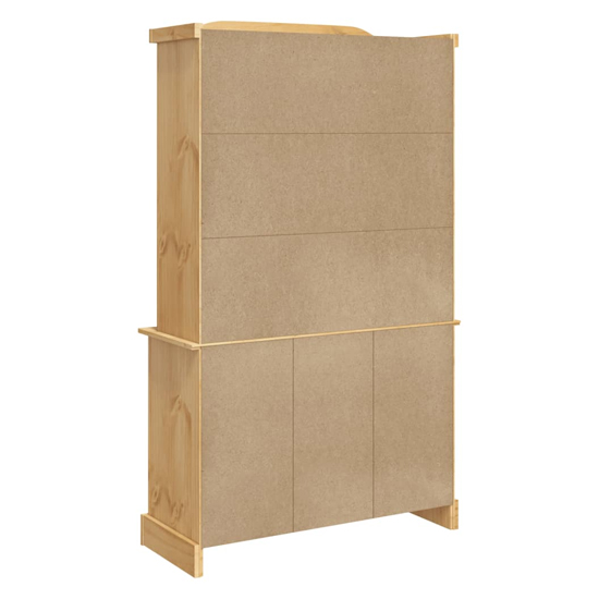Croydon Wooden Display Cabinet With 6 Doors In Brown