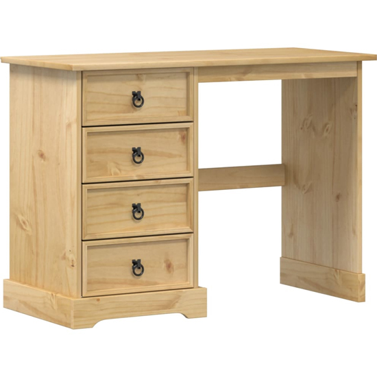 Croydon Wooden Dressing Table With 4 Drawers In Brown
