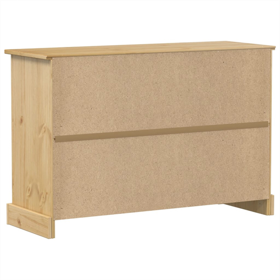 Croydon Wooden Sideboard With 2 Doors 5 Drawers In Brown