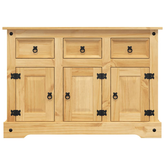 Croydon Wooden Sideboard With 3 Doors 3 Drawers In Brown