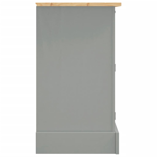 Croydon Wooden Sideboard With 3 Doors 3 Drawers In Grey Brown