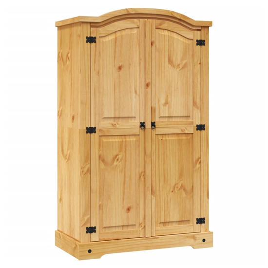 Read more about Croydon wooden wardrobe with 2 doors in brown