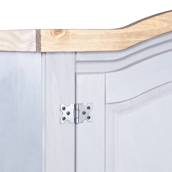 Croydon Wooden Wardrobe With 2 Doors In Grey And Brown