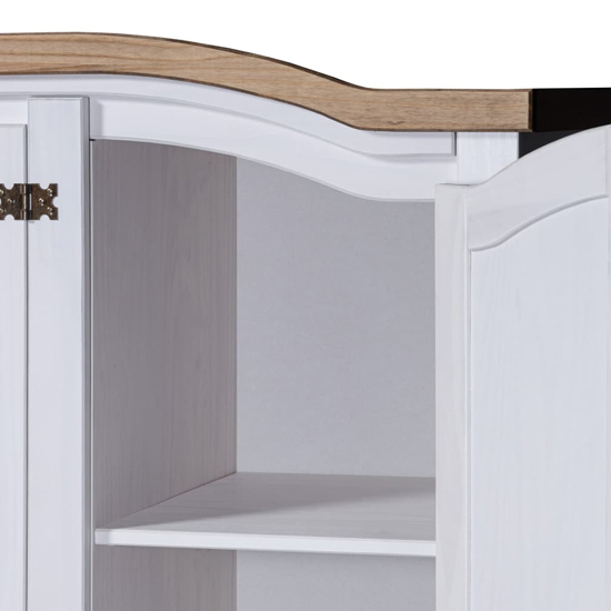 Croydon Wooden Wardrobe With 3 Doors In White And Brown