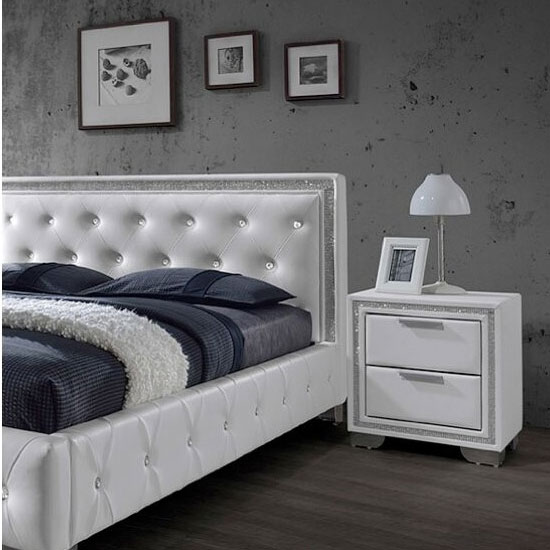 crystal white bedside - 10 Selective Pieces Of Furniture For Compact Spaces