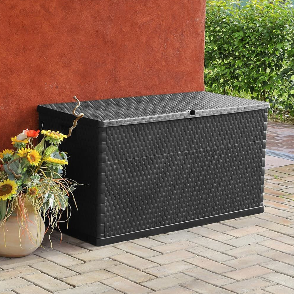 Product photograph of Cudahy Polypropylene Garden Storage Box In Anthracite from Furniture in Fashion