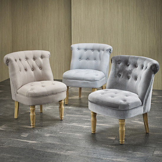 Culgaith Linen Fabric Boudoir Style Chair In Silver_2