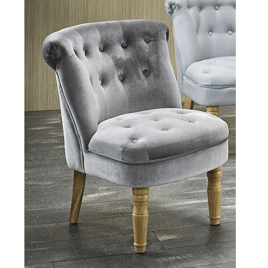 Culgaith Linen Fabric Boudoir Style Chair In Silver_1