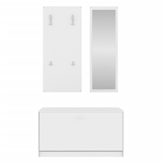 Cullman Wooden Hallway Furniture Set In White