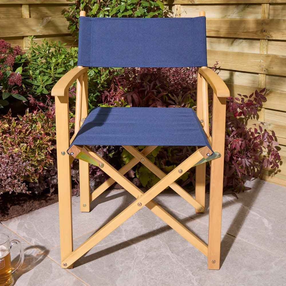 Cultivate Polyester Folding Chair in Midnight Blue