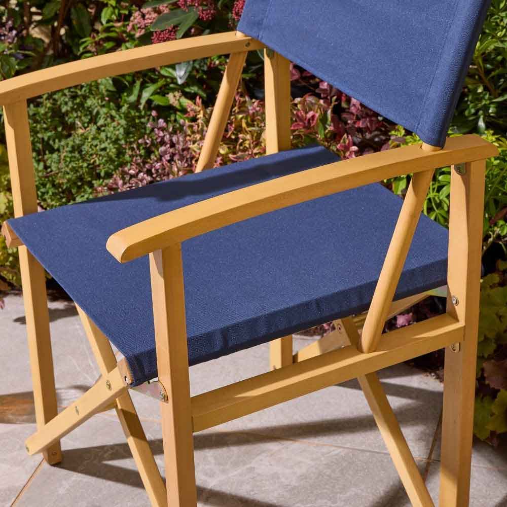 Cultivate Polyester Folding Chair in Midnight Blue