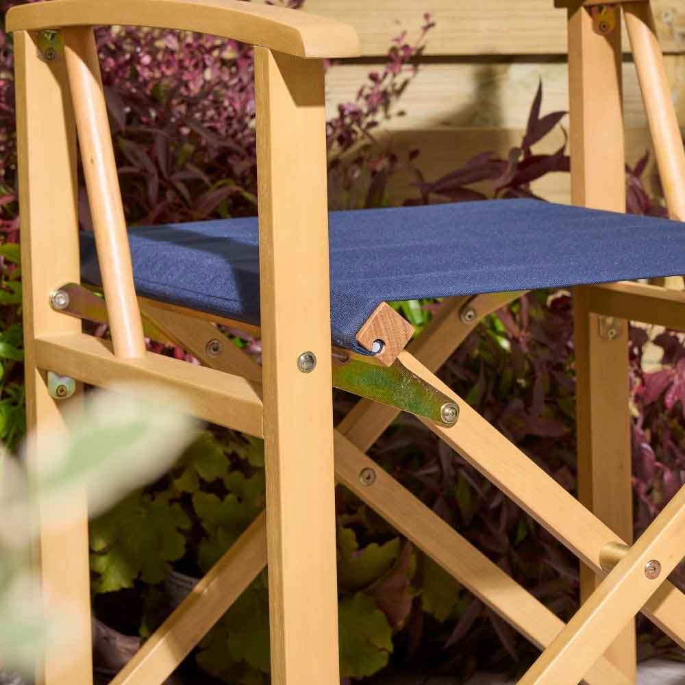 Cultivate Polyester Folding Chair in Midnight Blue